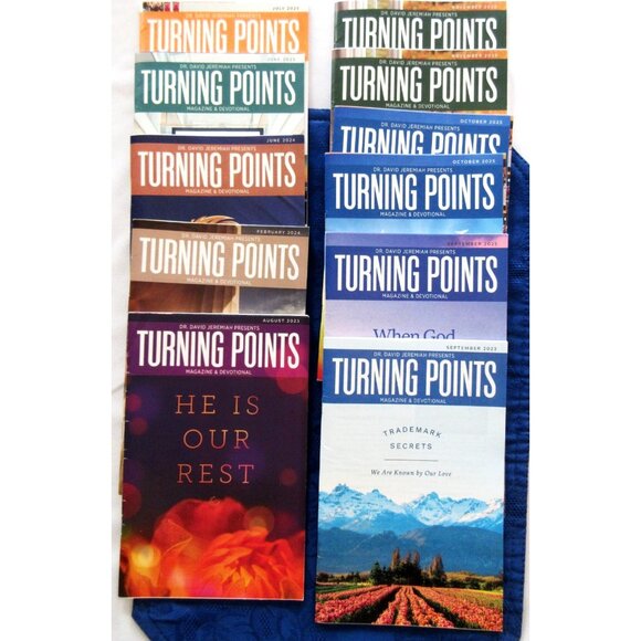 Lot 11 David Jeremiah Turning Points Magazine/Devotional 2023, 2024, 2025 New - Picture 1 of 5